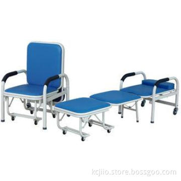 Foldable Medical Accompany Hospital Furniture Chairs With 6